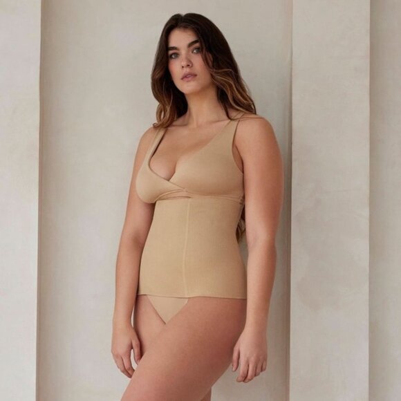 Bumpsuit Support Waist Trainer Beige Belly Band Postpartum Supportwear Maternity - Picture 6 of 9